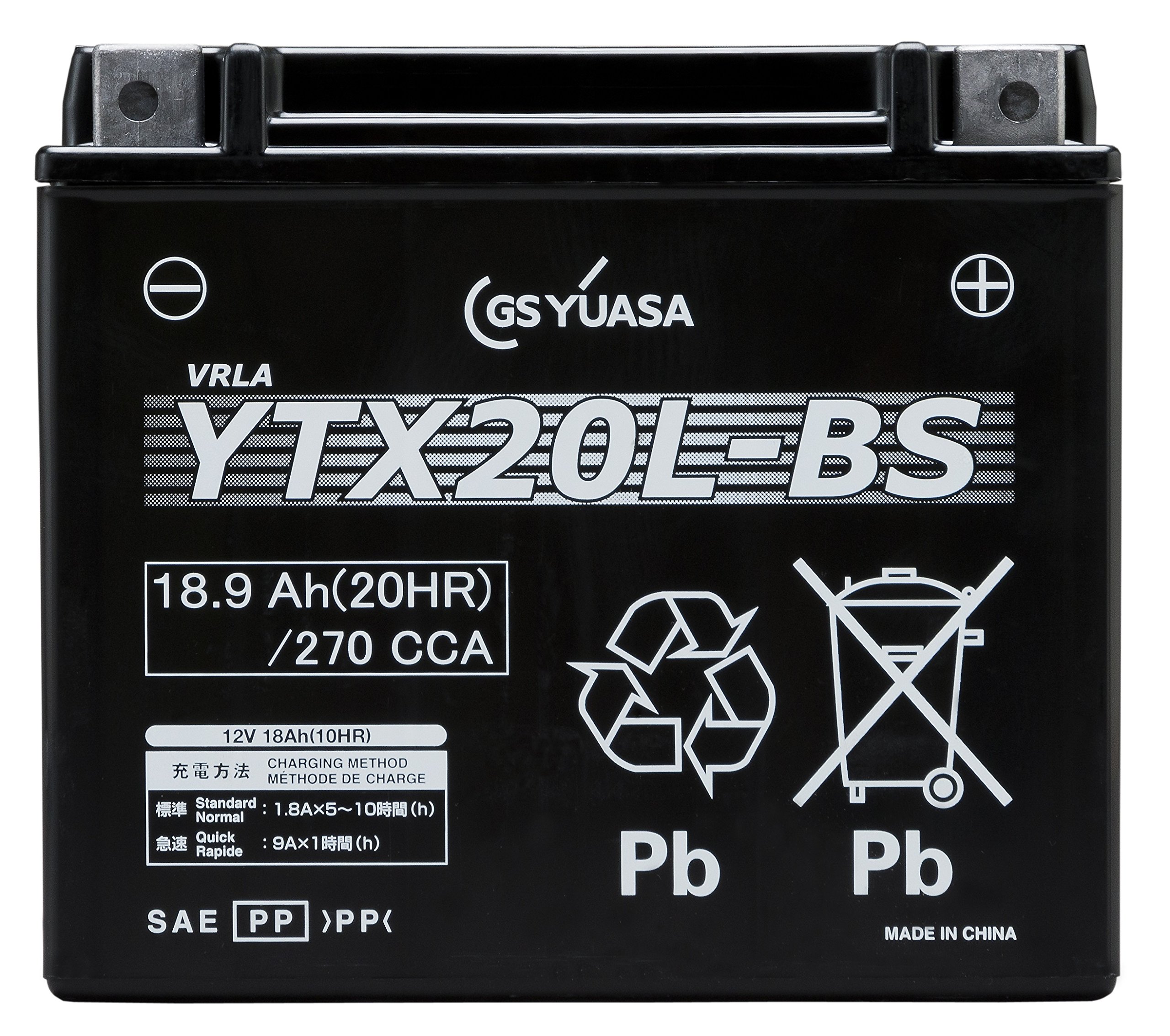 GS YUASA YTX20L-BS シールド型 バイク用バッテリー Amazon.co.jp: GS YUASA [ ジーエスユアサ ] シールド型 バイク